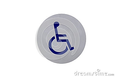 Signâ€‹ disable wc toilet. Stock Photo